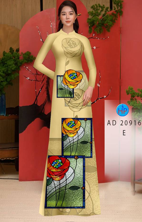 Vải Áo Dài Hoa Hồng Lập Thể Thiết Kế 2021 AD 20916 48 Vải Áo Dài Hoa Hồng Lập Thể Thiết Kế 2021 AD 20916
