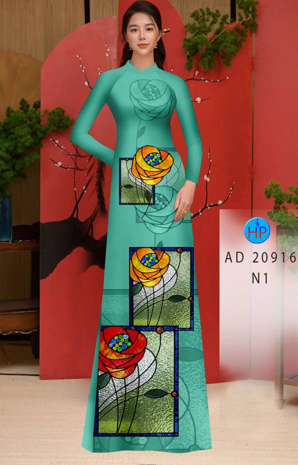 Vải Áo Dài Hoa Hồng Lập Thể Thiết Kế 2021 AD 20916 52 Vải Áo Dài Hoa Hồng Lập Thể Thiết Kế 2021 AD 20916