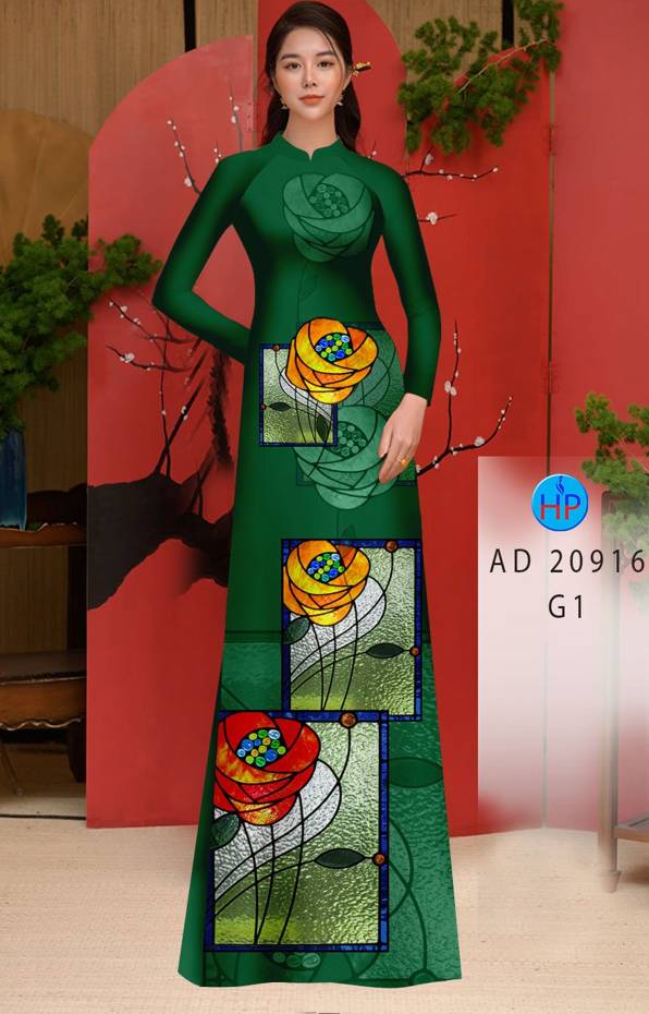 Vải Áo Dài Hoa Hồng Lập Thể Thiết Kế 2021 AD 20916 51 Vải Áo Dài Hoa Hồng Lập Thể Thiết Kế 2021 AD 20916