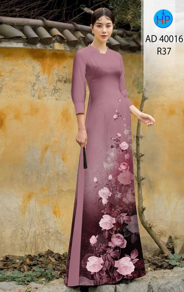 Vải Áo Dài Hoa Hồng Độc Đáo AD 40016 37 Vải Áo Dài Hoa Hồng Độc Đáo AD 40016