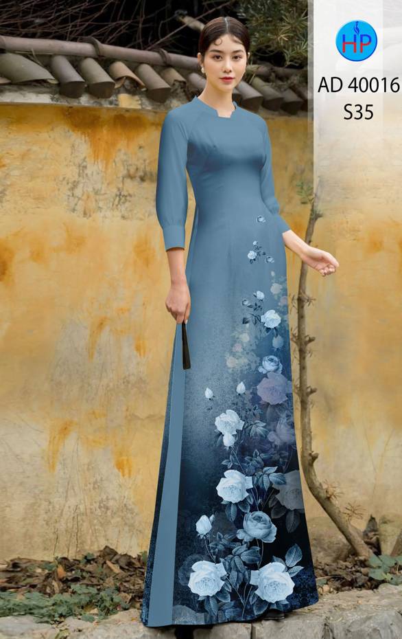 Vải Áo Dài Hoa Hồng Độc Đáo AD 40016 38 Vải Áo Dài Hoa Hồng Độc Đáo AD 40016