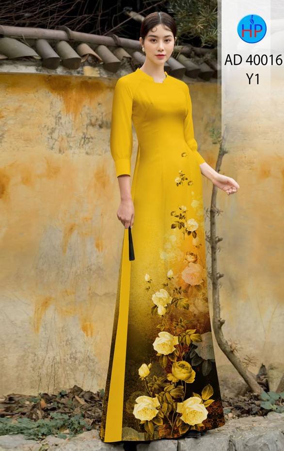 Vải Áo Dài Hoa Hồng Độc Đáo AD 40016 44 Vải Áo Dài Hoa Hồng Độc Đáo AD 40016