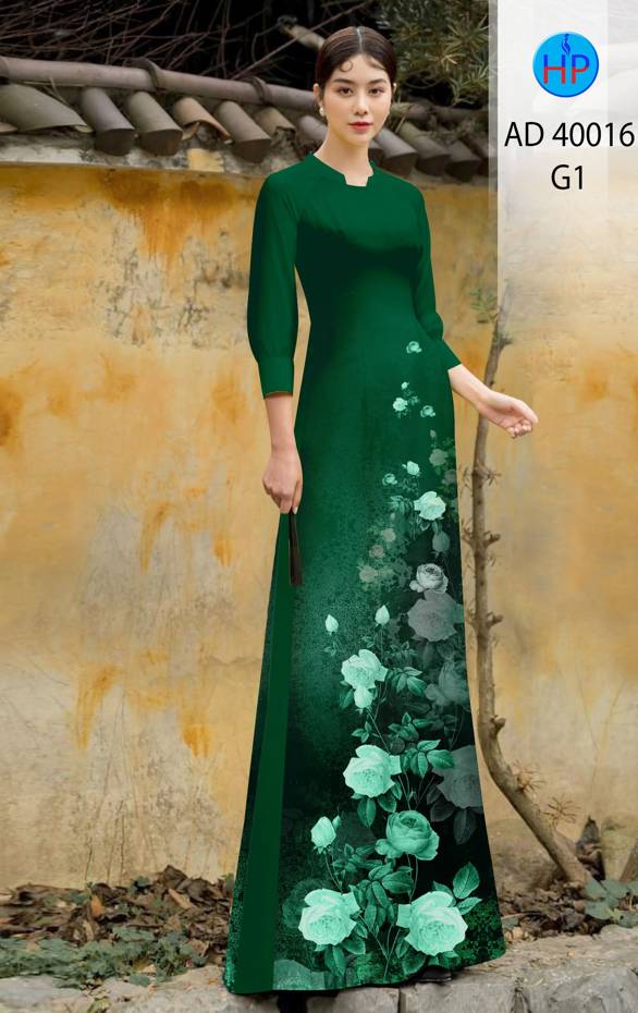 Vải Áo Dài Hoa Hồng Độc Đáo AD 40016 45 Vải Áo Dài Hoa Hồng Độc Đáo AD 40016