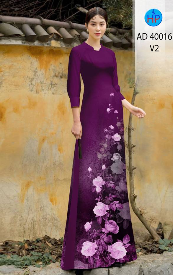 Vải Áo Dài Hoa Hồng Độc Đáo AD 40016 46 Vải Áo Dài Hoa Hồng Độc Đáo AD 40016