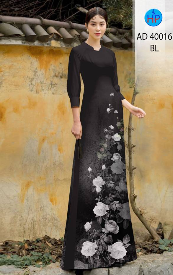 Vải Áo Dài Hoa Hồng Độc Đáo AD 40016 48 Vải Áo Dài Hoa Hồng Độc Đáo AD 40016