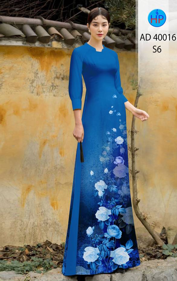 Vải Áo Dài Hoa Hồng Độc Đáo AD 40016 49 Vải Áo Dài Hoa Hồng Độc Đáo AD 40016