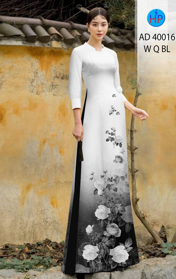 Vải Áo Dài Hoa Hồng Độc Đáo AD 40016 47 Vải Áo Dài Hoa Hồng Độc Đáo AD 40016
