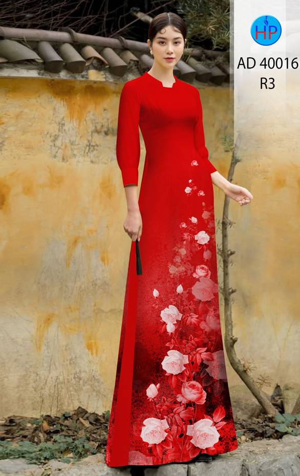 Vải Áo Dài Hoa Hồng Độc Đáo AD 40016 50 Vải Áo Dài Hoa Hồng Độc Đáo AD 40016