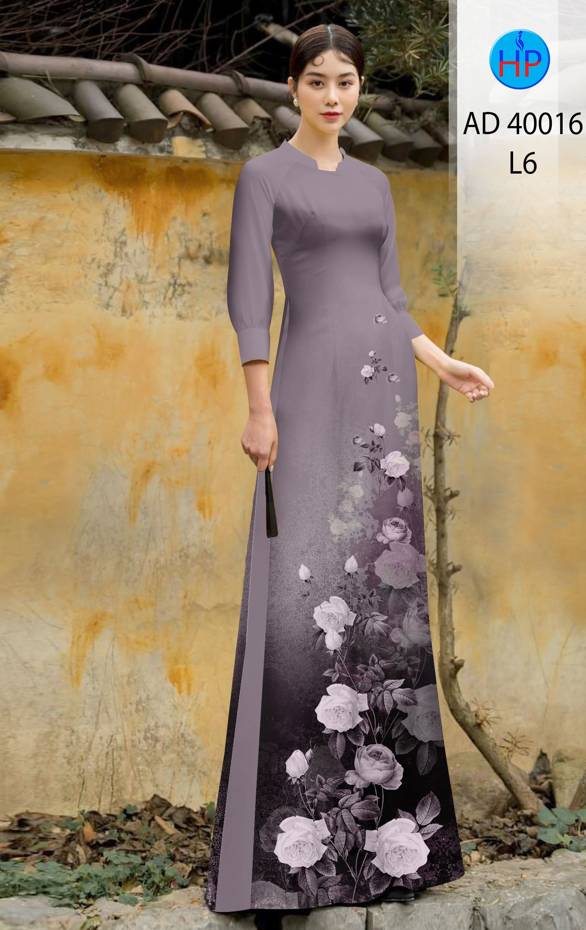 Vải Áo Dài Hoa Hồng Độc Đáo AD 40016 52 Vải Áo Dài Hoa Hồng Độc Đáo AD 40016