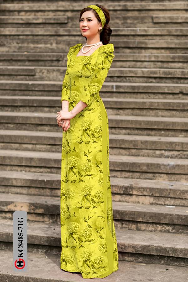 Vải Áo Dài Hoa Đều Kiểu Mới AD KC8485 53 Vải Áo Dài Hoa Đều Kiểu Mới AD KC8485