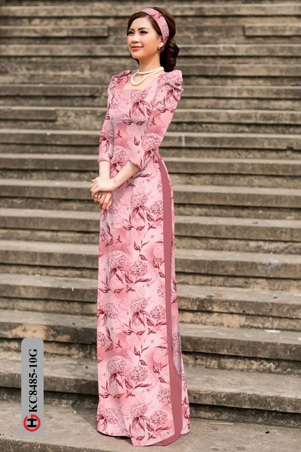 Vải Áo Dài Hoa Đều Kiểu Mới AD KC8485 55 Vải Áo Dài Hoa Đều Kiểu Mới AD KC8485