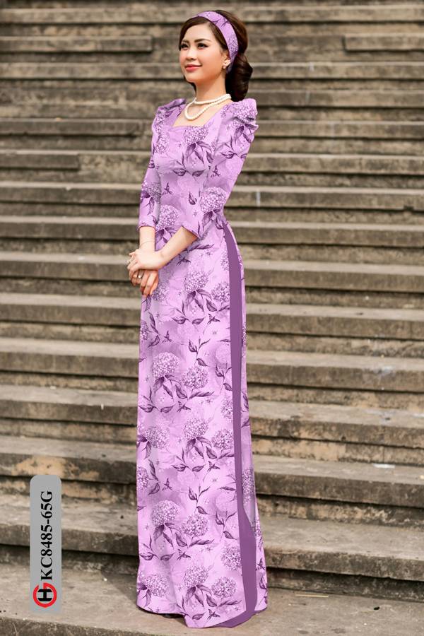 Vải Áo Dài Hoa Đều Kiểu Mới AD KC8485 57 Vải Áo Dài Hoa Đều Kiểu Mới AD KC8485