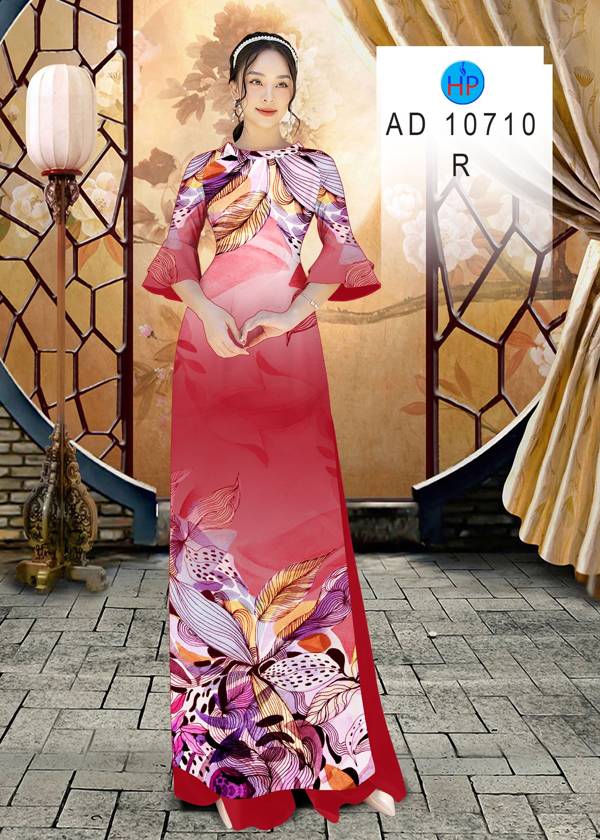 Vải Áo Dài Hoa In 3D Mới Ra AD 10710 37 Vải Áo Dài Hoa In 3D Mới Ra AD 10710