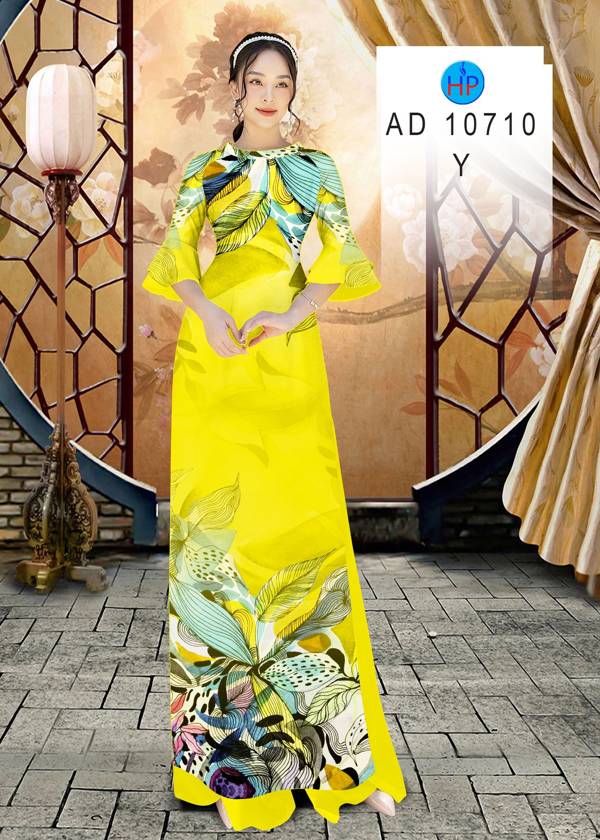 Vải Áo Dài Hoa In 3D Mới Ra AD 10710 40 Vải Áo Dài Hoa In 3D Mới Ra AD 10710