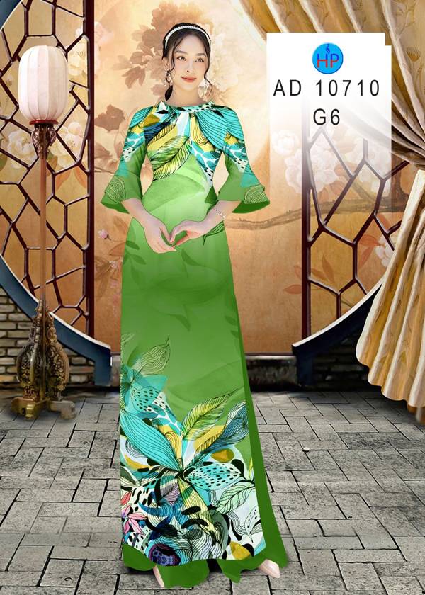 Vải Áo Dài Hoa In 3D Mới Ra AD 10710 49 Vải Áo Dài Hoa In 3D Mới Ra AD 10710