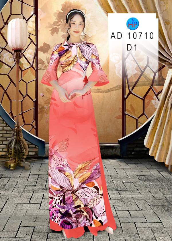 Vải Áo Dài Hoa In 3D Mới Ra AD 10710 47 Vải Áo Dài Hoa In 3D Mới Ra AD 10710