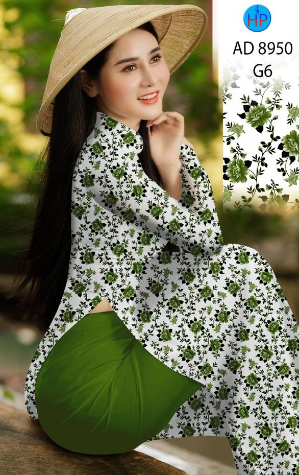 Vải Áo Dài Hoa Đều Mới Ra AD 8950