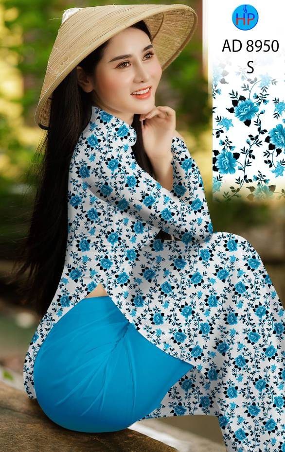 Vải Áo Dài Hoa Đều Mới Ra AD 8950