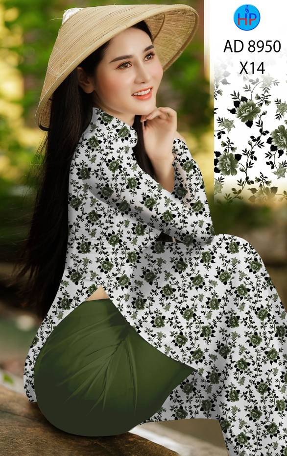 Vải Áo Dài Hoa Đều Mới Ra AD 8950