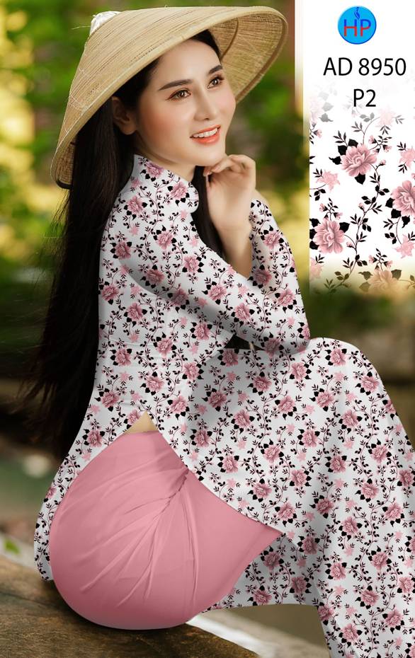 Vải Áo Dài Hoa Đều Mới Ra AD 8950