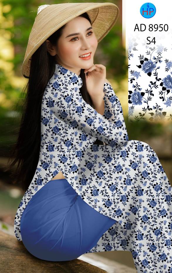 Vải Áo Dài Hoa Đều Mới Ra AD 8950