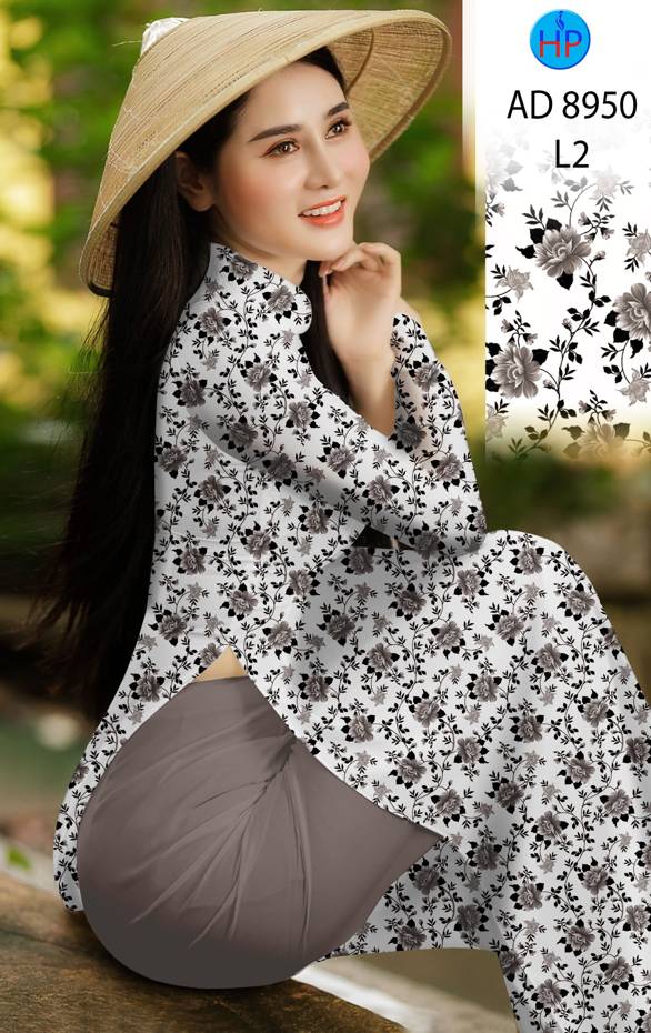 Vải Áo Dài Hoa Đều Mới Ra AD 8950