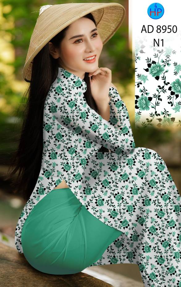 Vải Áo Dài Hoa Đều Mới Ra AD 8950