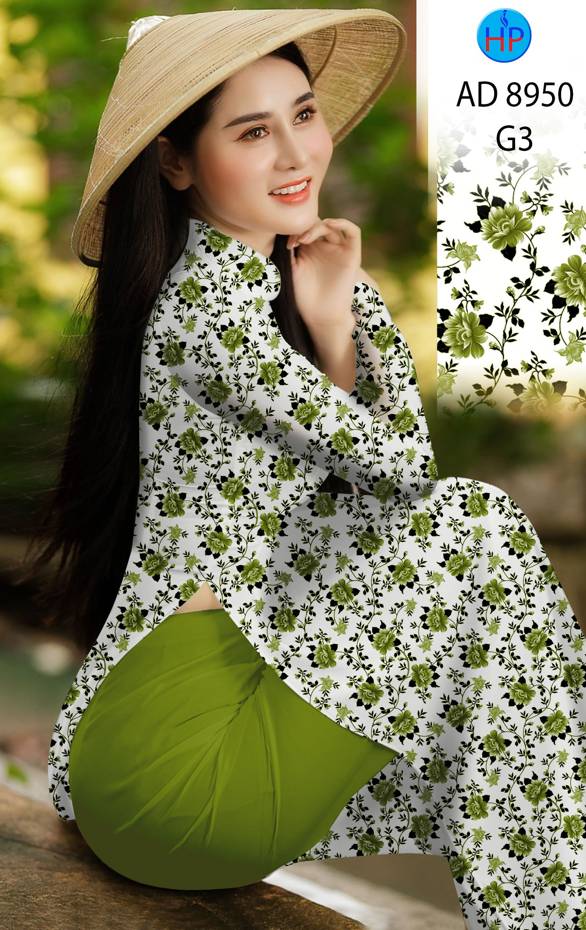 Vải Áo Dài Hoa Đều Mới Ra AD 8950