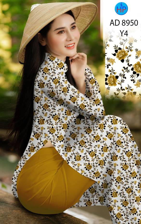 Vải Áo Dài Hoa Đều Mới Ra AD 8950