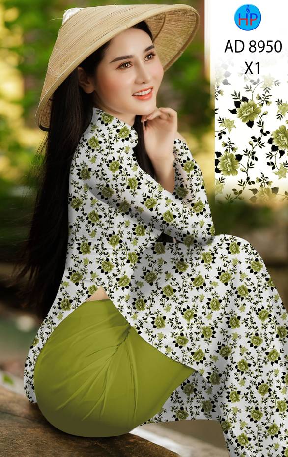 Vải Áo Dài Hoa Đều Mới Ra AD 8950