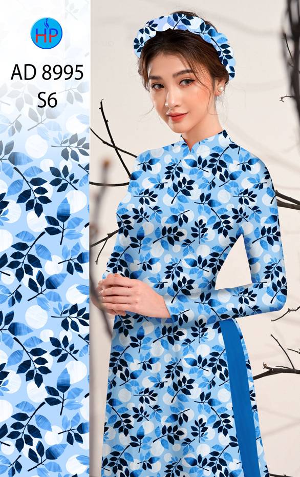 Vải Áo Dài Hoa Đều Kiểu Mới AD 8995