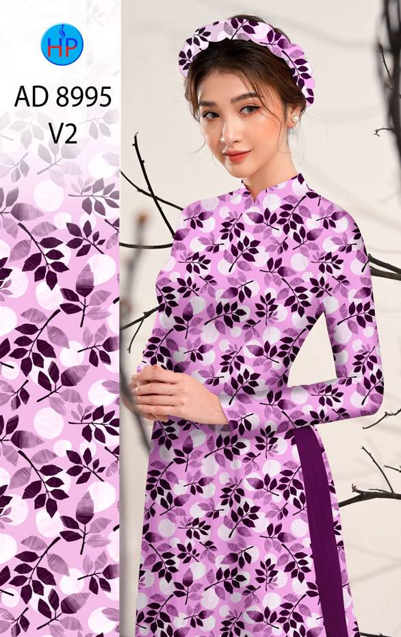 Vải Áo Dài Hoa Đều Kiểu Mới AD 8995