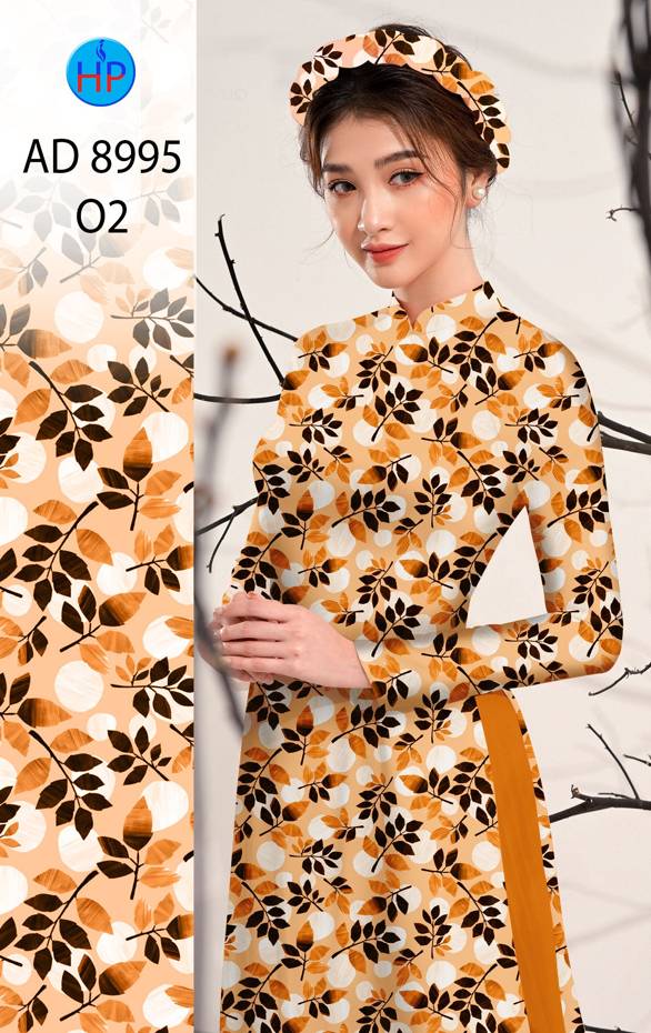 Vải Áo Dài Hoa Đều Kiểu Mới AD 8995