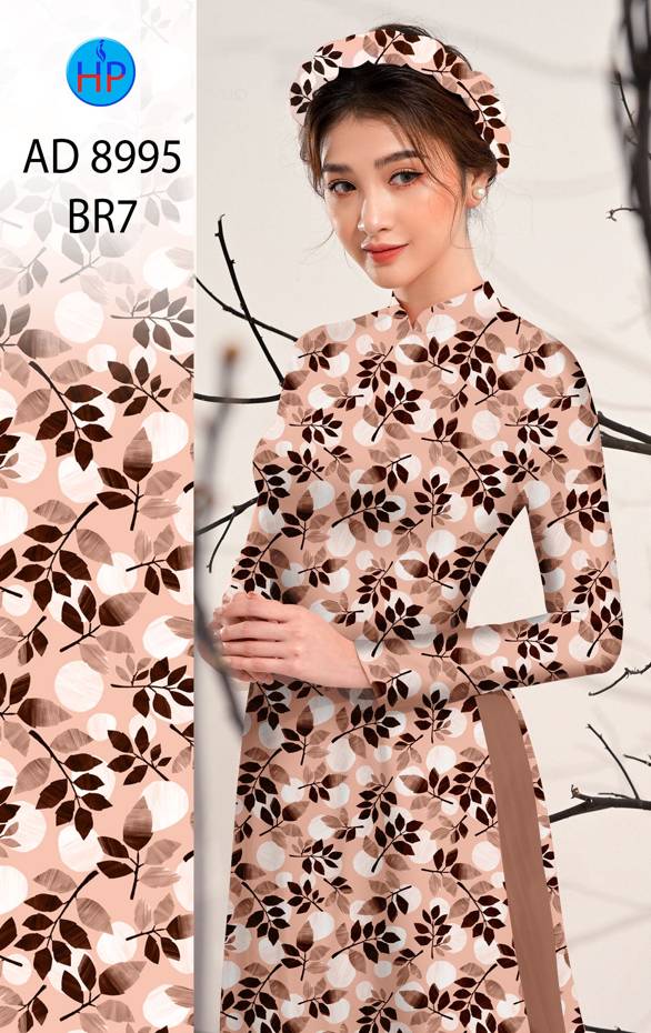 Vải Áo Dài Hoa Đều Kiểu Mới AD 8995