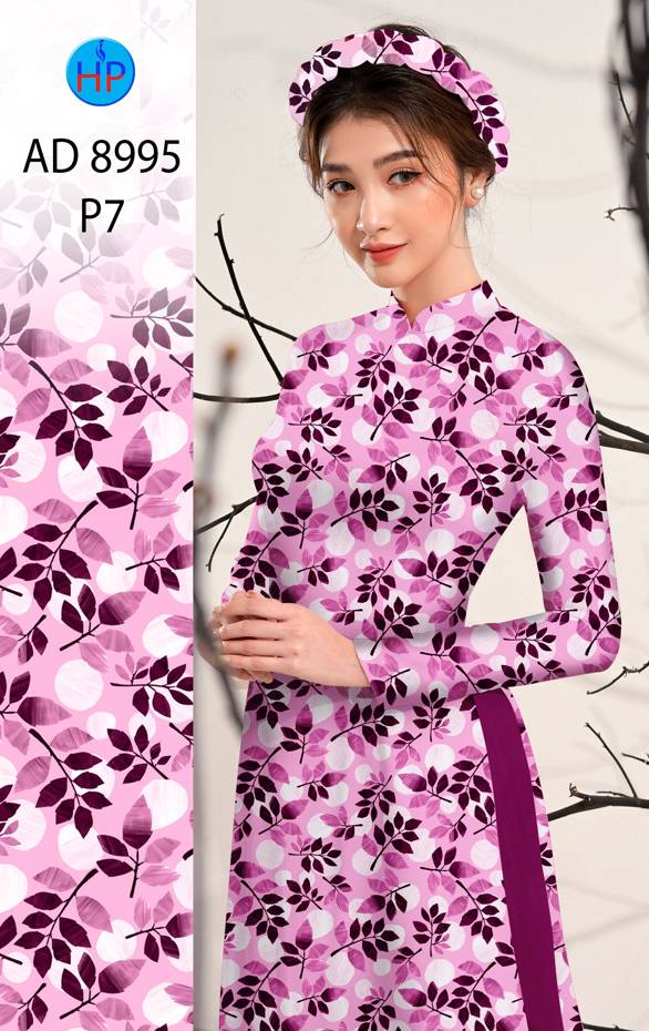 Vải Áo Dài Hoa Đều Kiểu Mới AD 8995