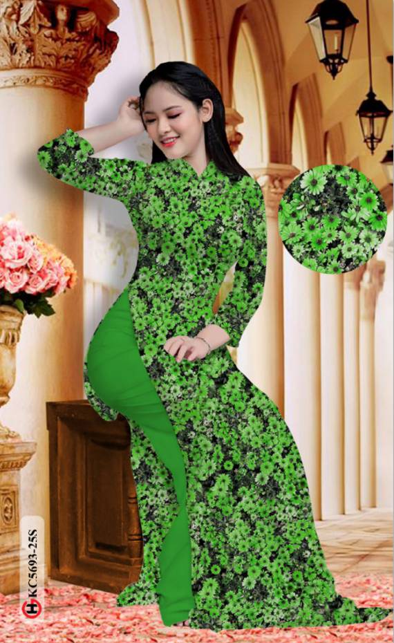 Vải Áo Dài Hoa Nhí Mới Ra AD KC5693