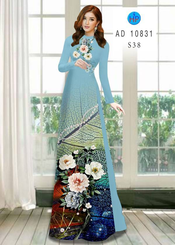 Vải Áo Dài Hoa In 3D Mới Ra AD 10831 51 Vải Áo Dài Hoa In 3D Mới Ra AD 10831