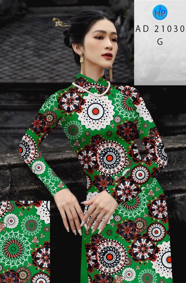 Vải Áo Dài Hoa Văn Độc Đáo AD 21030