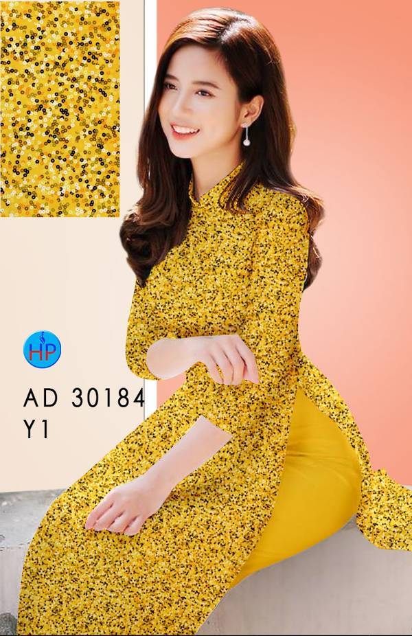 Vải Áo Dài Hoa Nhí Vừa Ra AD 30184 48 Vải Áo Dài Hoa Nhí Vừa Ra AD 30184