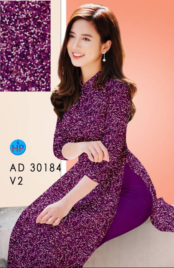 Vải Áo Dài Hoa Nhí Vừa Ra AD 30184 50 Vải Áo Dài Hoa Nhí Vừa Ra AD 30184