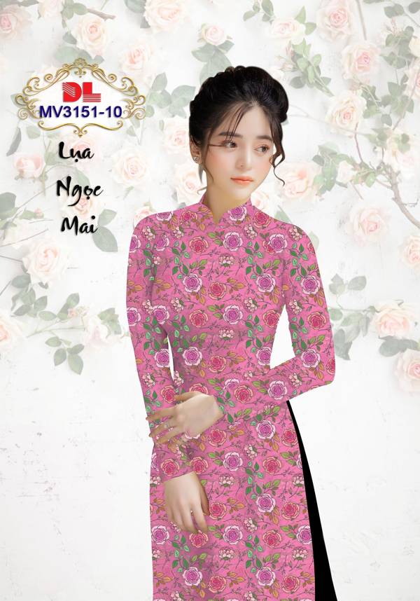Vải Áo Dài Hoa Đều Độc Đáo AD MV3151