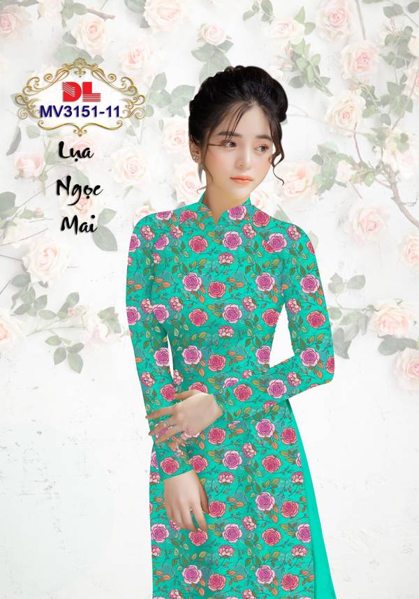 Vải Áo Dài Hoa Đều Độc Đáo AD MV3151