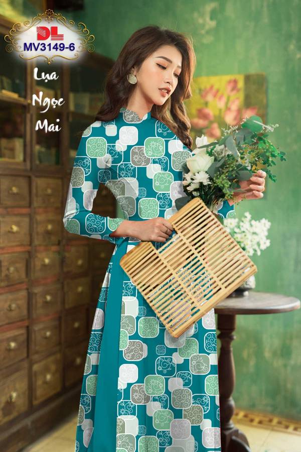 Vải Áo Dài Hoa Văn Độc Đáo AD MV3149