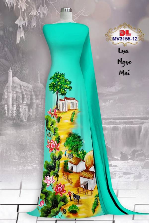 Vải Áo Dài Phong Cảnh Vừa Ra AD MV3155 55 Vải Áo Dài Phong Cảnh Vừa Ra AD MV3155