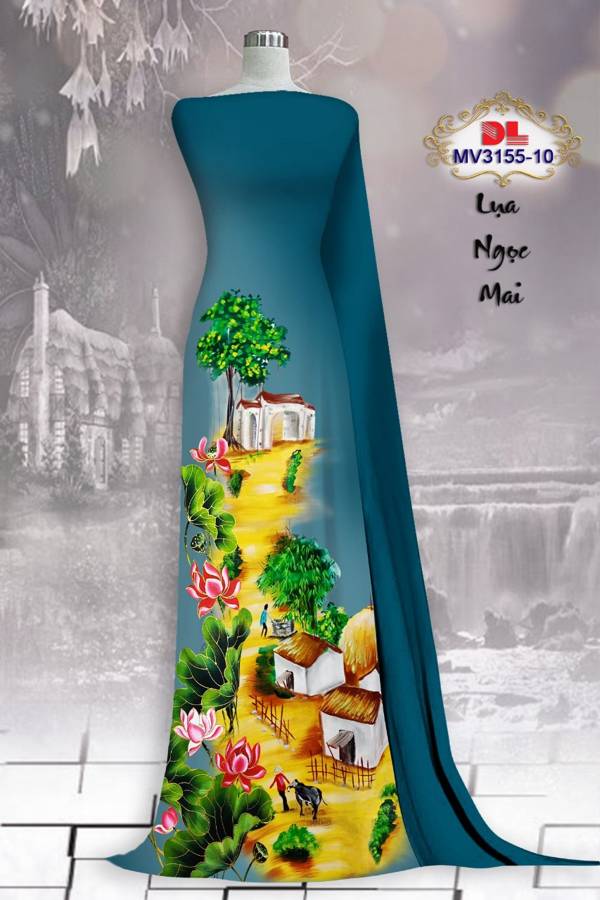Vải Áo Dài Phong Cảnh Vừa Ra AD MV3155 57 Vải Áo Dài Phong Cảnh Vừa Ra AD MV3155