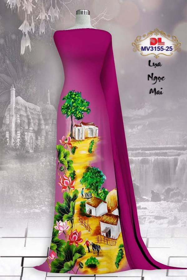 Vải Áo Dài Phong Cảnh Vừa Ra AD MV3155 59 Vải Áo Dài Phong Cảnh Vừa Ra AD MV3155