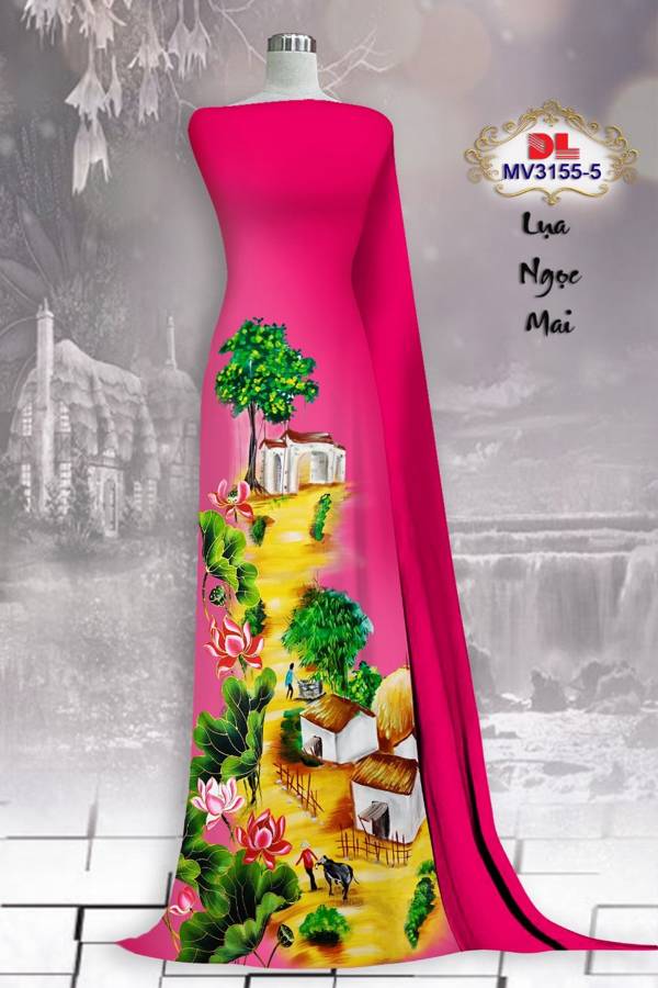 Vải Áo Dài Phong Cảnh Vừa Ra AD MV3155 66 Vải Áo Dài Phong Cảnh Vừa Ra AD MV3155
