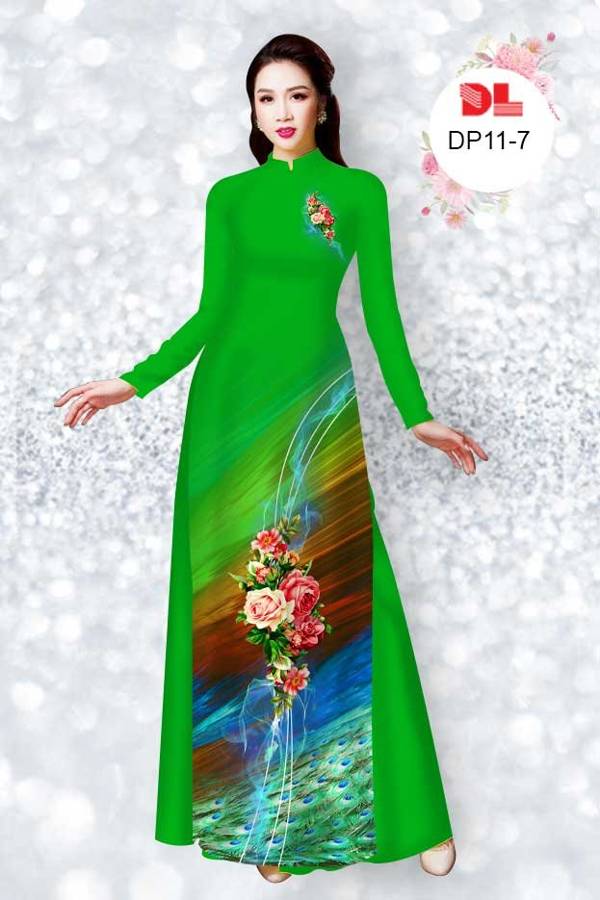 Vải Áo Dài Hoa Hồng Mới Ra AD DP11 32 Vải Áo Dài Hoa Hồng Mới Ra AD DP11