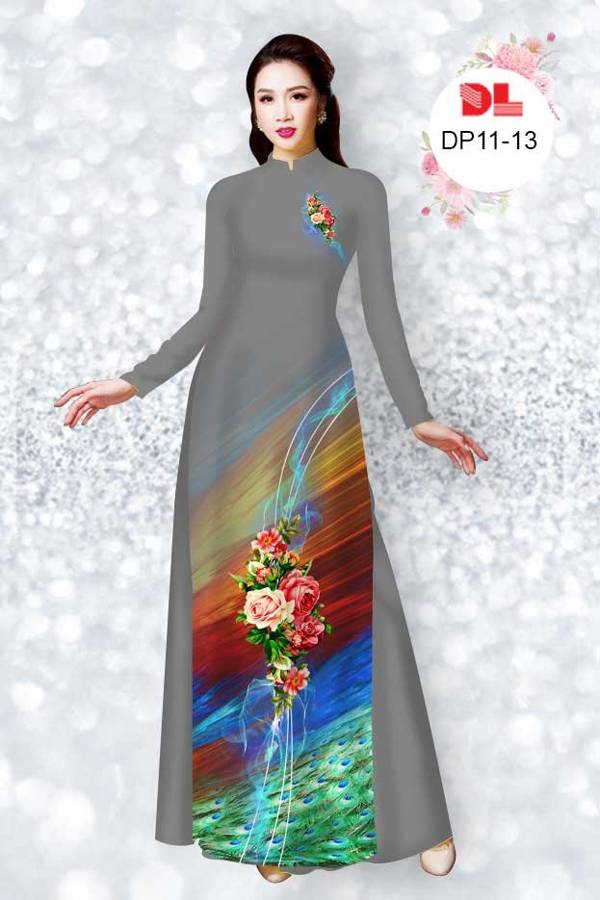 Vải Áo Dài Hoa Hồng Mới Ra AD DP11 37 Vải Áo Dài Hoa Hồng Mới Ra AD DP11