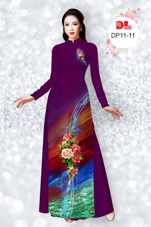 Vải Áo Dài Hoa Hồng Mới Ra AD DP11 36 Vải Áo Dài Hoa Hồng Mới Ra AD DP11